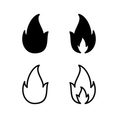 Fire icon vector illustration. fire sign and symbol