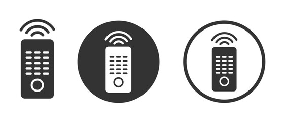 Remote vector graphic icons set