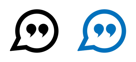  Quote vector icons collection