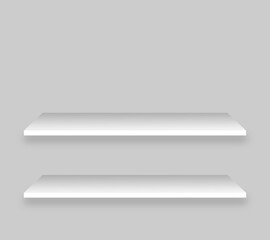 Realistic shelf vector