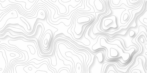 Topographic map. Geographic mountain relief. Abstract lines background. Contour maps. Vector illustration, Topo contour map on white background, Topographic contour lines vector map seamless pattern.