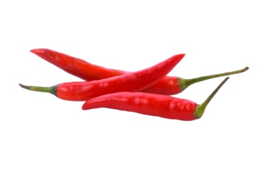 Fotobehang Chili pepper isolated  transparent png © saneh