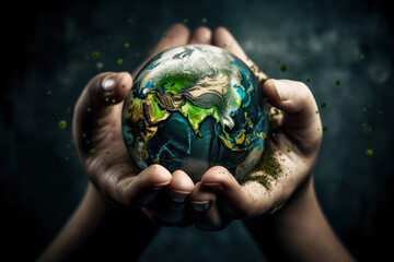 earth in hands