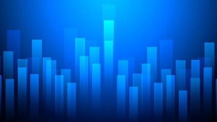 Abstract graph chart of stock market trade background.