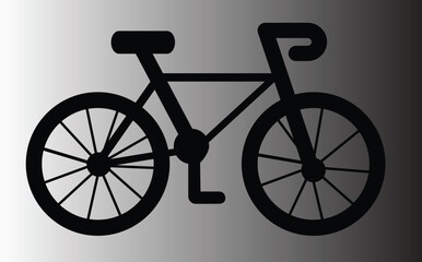 bicycle silhouette vector, Bike silhouette vector