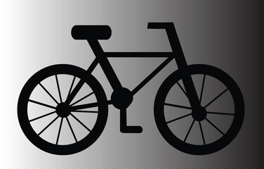 bicycle silhouette vector, Bike silhouette vector