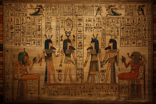 Egyptian Papyrus generated by AI