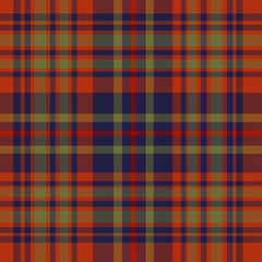 A striking orange-blue plaid for textiles. Wallpapers.
