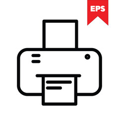 printer icon design in eps format