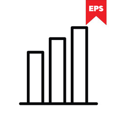 chart diagram icon in eps format