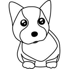 아기 웰시코기 테두리