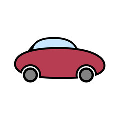 Fototapeta premium Car icon on white.
