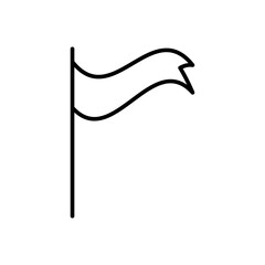 Flag vector icon flat illustration on white background..eps