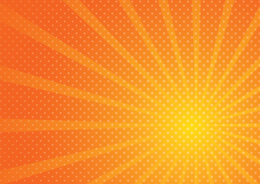 abstract gradient orange comic background