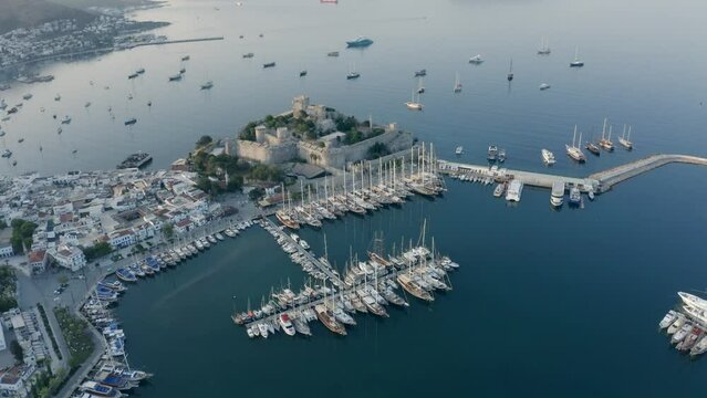 Bodrum Castle in Aegean shore of Turkey.