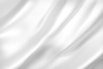 Beautiful white 3D plain cloth with wrinkles