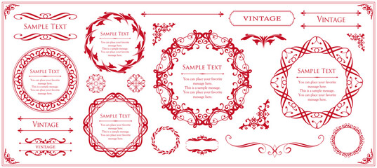 Fashionable frame. Design template. A set of gorgeous foreheads.
