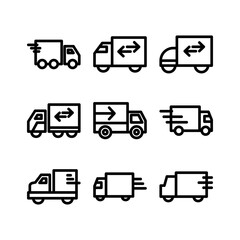 delivery icon or logo isolated sign symbol vector illustration - high quality black style vector icons
