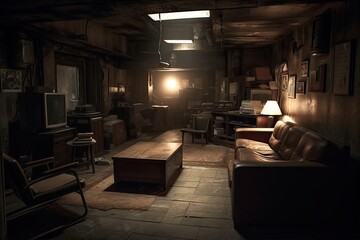 interior of basement