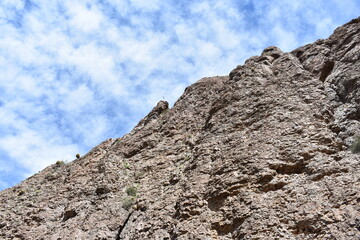 Steep Cliff at top of Picketpost Mountain Hike in Arizona 