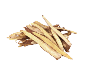 Slice Licorice roots on transparen png.