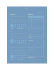 (Ocean) Daily Productivity Planner. 