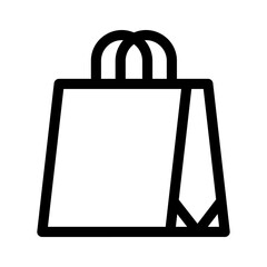 shopping bag icon or logo isolated sign symbol vector illustration - high quality black style vector icons
