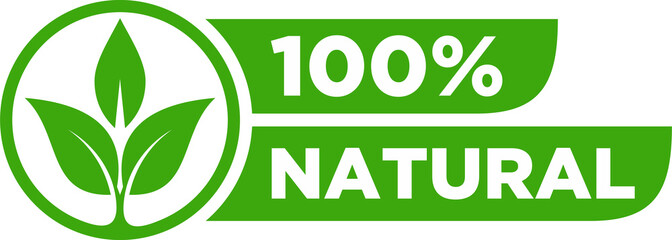 100 percent organic label sticker badge, 100% natural label, 100% organic label - obrazy, fototapety, plakaty