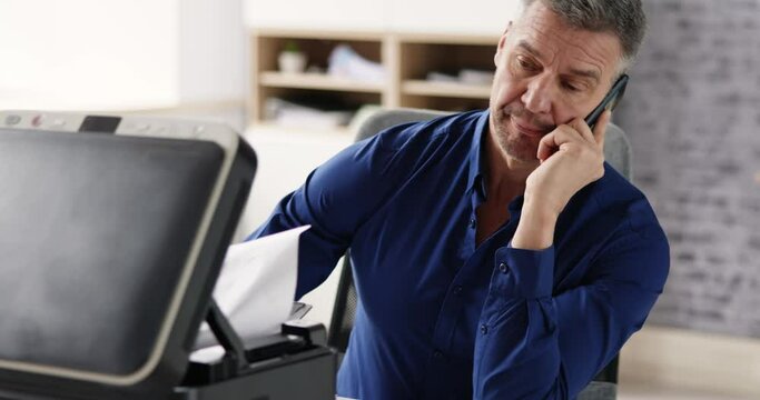 Annoyed By Broken Office Printer Toner