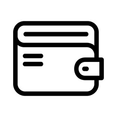 wallet icon or logo isolated sign symbol vector illustration - high quality black style vector icons
