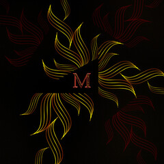 abstract floral design