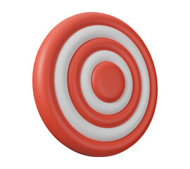 Dart board, target banner business icon, 3D rendering illustration.