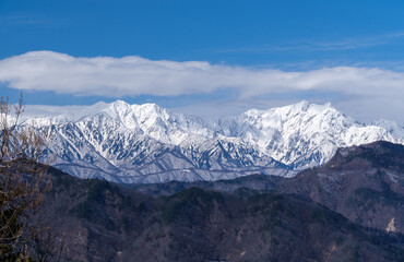 Obraz na płótnie Canvas 雪山の稜線
