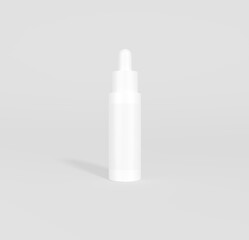3D dropper bottle mockup