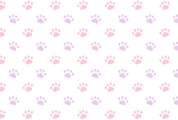 seamless pattern with cat's paws for banners, cards, flyers, social media wallpapers, etc.
