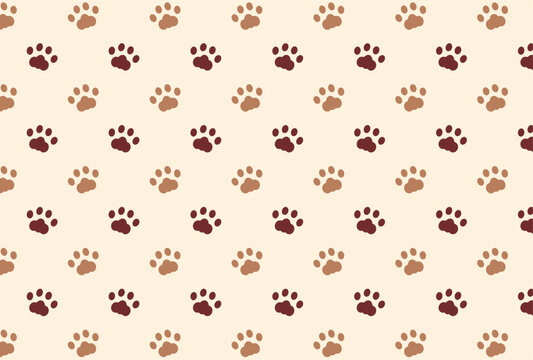 seamless pattern with cat's paws for banners, cards, flyers, social media wallpapers, etc.