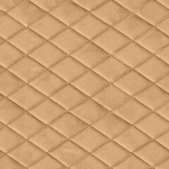 Fototapeta premium An Abstract Design of Seamless Upholstery Texture, Inspired by Vintage Style and Featuring a Combination of Leather and Fabric Materials. Aesthetic Background for Design, Advertising, 3D. 