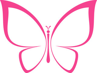 butterfly logo icon isolated illustration