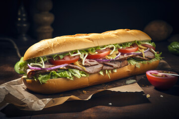 A beautiful sandwich, AI Generative