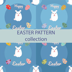 Easter poster in flat design style