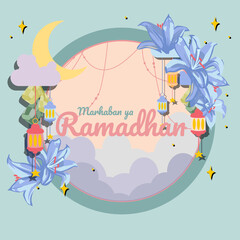 Ramadhan Poster in flat design style