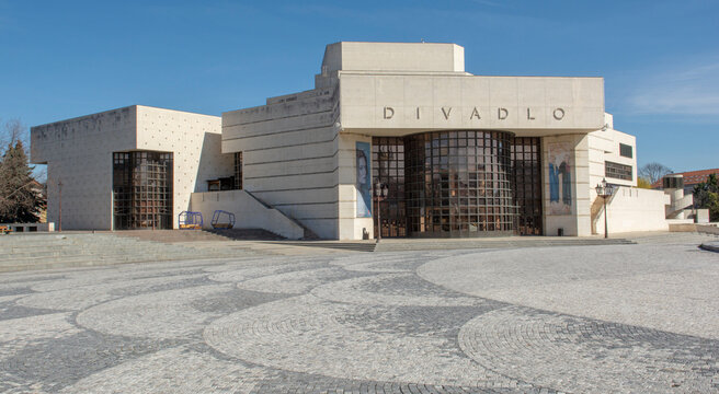 Nitra, Slovakia - March , 18, 2023 : The Andrej Bagar Theatre ( Divadlo Andreja Bagara). Nitra. Slovakia.