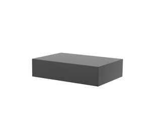 3D. Minimalistic black Podium on Geometric Background for Product Presentations