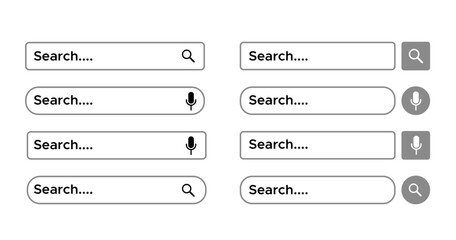 search buttons set