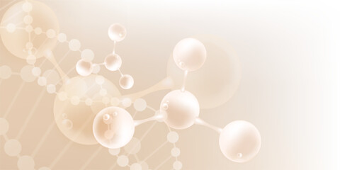 Hyaluronic acid hair and skin solutions ad, white collagen serum drop with cosmetic advertising background ready to use, illustration vector.	