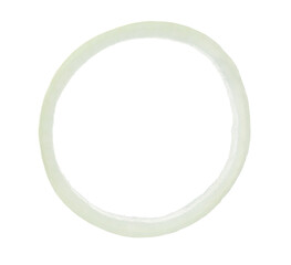 Ring of ripe onion isolated on white