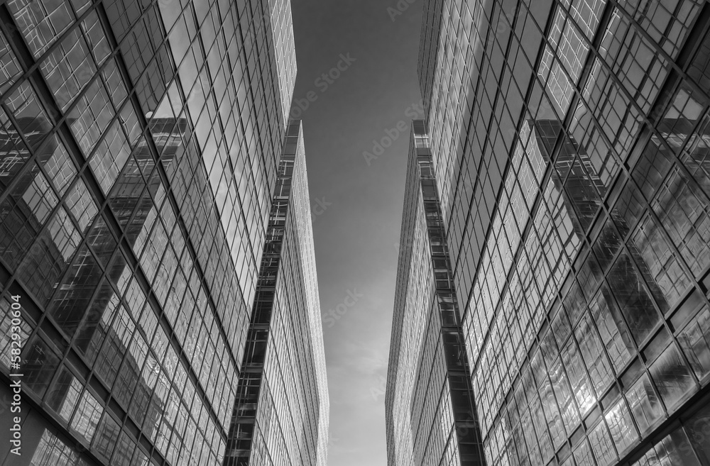 Poster exterior of modern architecture. building abstract background