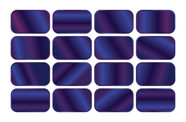 blue square buttons, gradient set, blue purple swatches, dark color gradient set, gradient color template, gradient pantone, gradient shapes, gradient color code, gradient design,