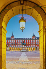 Old town Madrid, Spain's Plaza Mayor