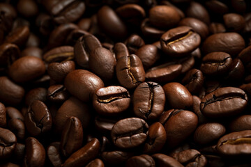 Obraz premium coffee beans, close up. generative ai